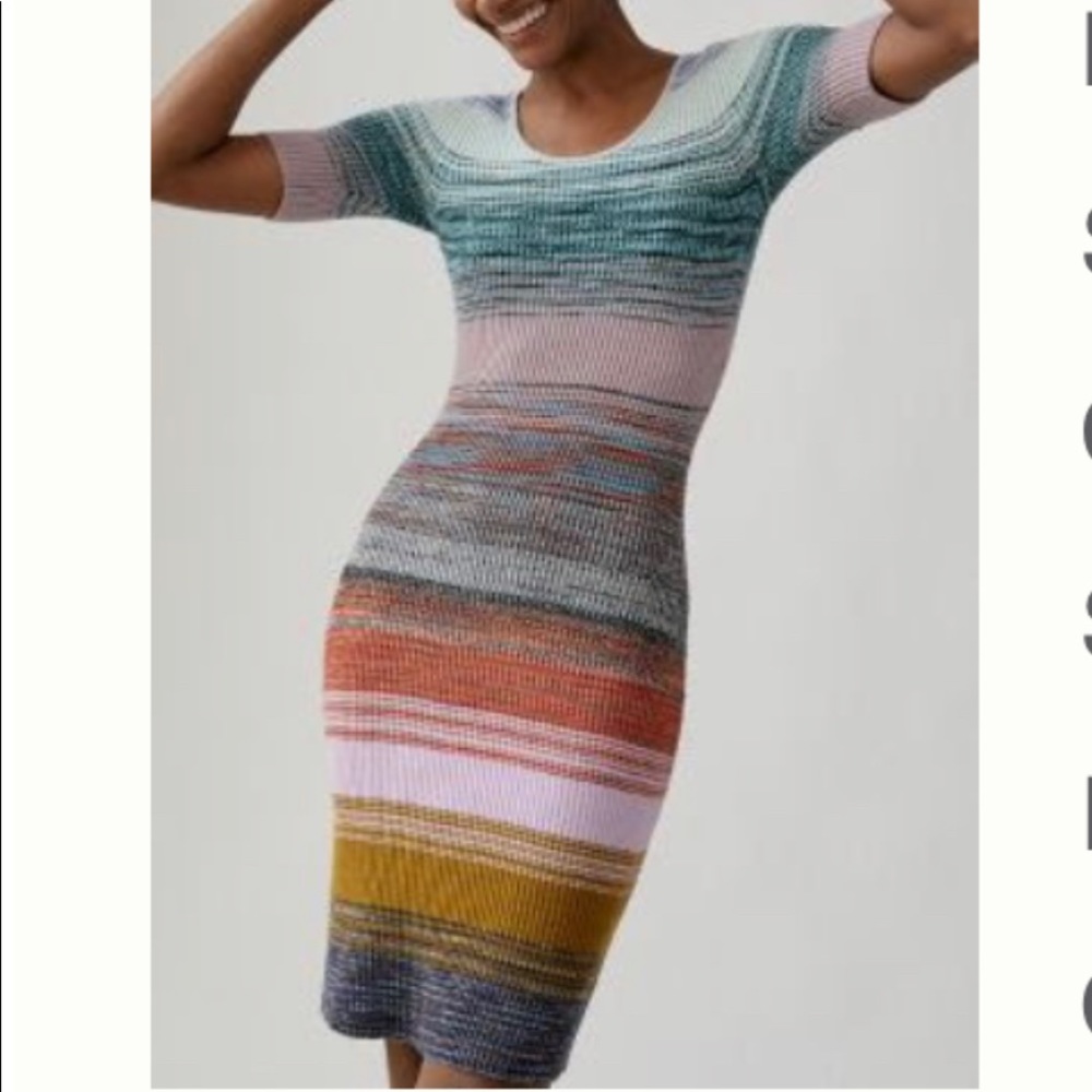 BNWT Anthropologie Space Dyed Knit Midi Dress!